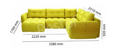 Кутовий диван BROOKLYN 5 (модульний) (Davidos) 141205