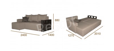 Угловой диван NORTON (Davidos) 141216