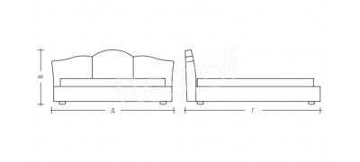 Кровать Корона (с механизмом) (DLS (ДЛС)) 61309