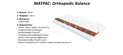 Матрац Orthopedic Balance (Doctor Health) (EMM) 151150