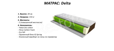 Матрас Delta (Sleep&Fly Organic) (EMM) 151129