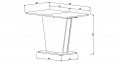 Стол обеденный Cosmo Grey (Космо Грей) (Intarsio (Интарсио)) 430149