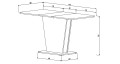 Стол обеденный Cosmo (Космо) (Intarsio (Интарсио)) 430132