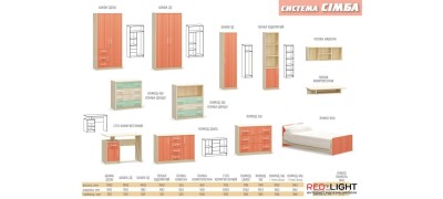 Кровать Симба (Мебель Сервис) 342601