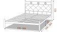 Кровать Белла (Металл Дизайн) 3111117