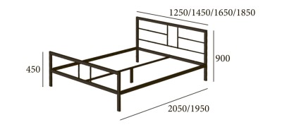Ліжко Дабл (Металл Дизайн) 311186