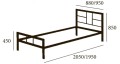 Кровать Дабл (Металл Дизайн) 311186