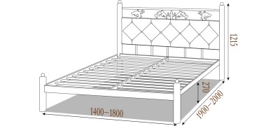 Кровать Стелла (Металл Дизайн) 311159