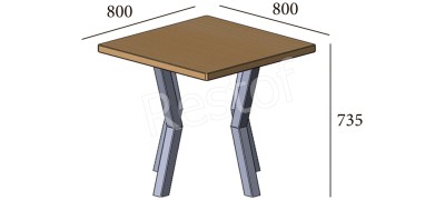 Стол Свен-4 (Металл Дизайн) 311140