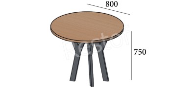 Стол Уно-3 (Металл Дизайн) 311182