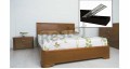 Кровать Милена с интарсией (с механизмом) (Олимп) 121133