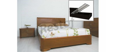 Кровать Милена с интарсией (с механизмом) (Олимп) 121133