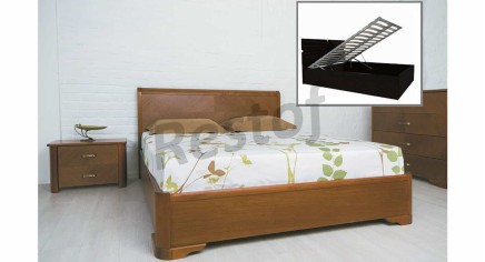 Ліжко Мілена з інтарсією (з механізмом)